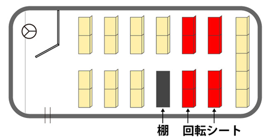 中型バス座席図